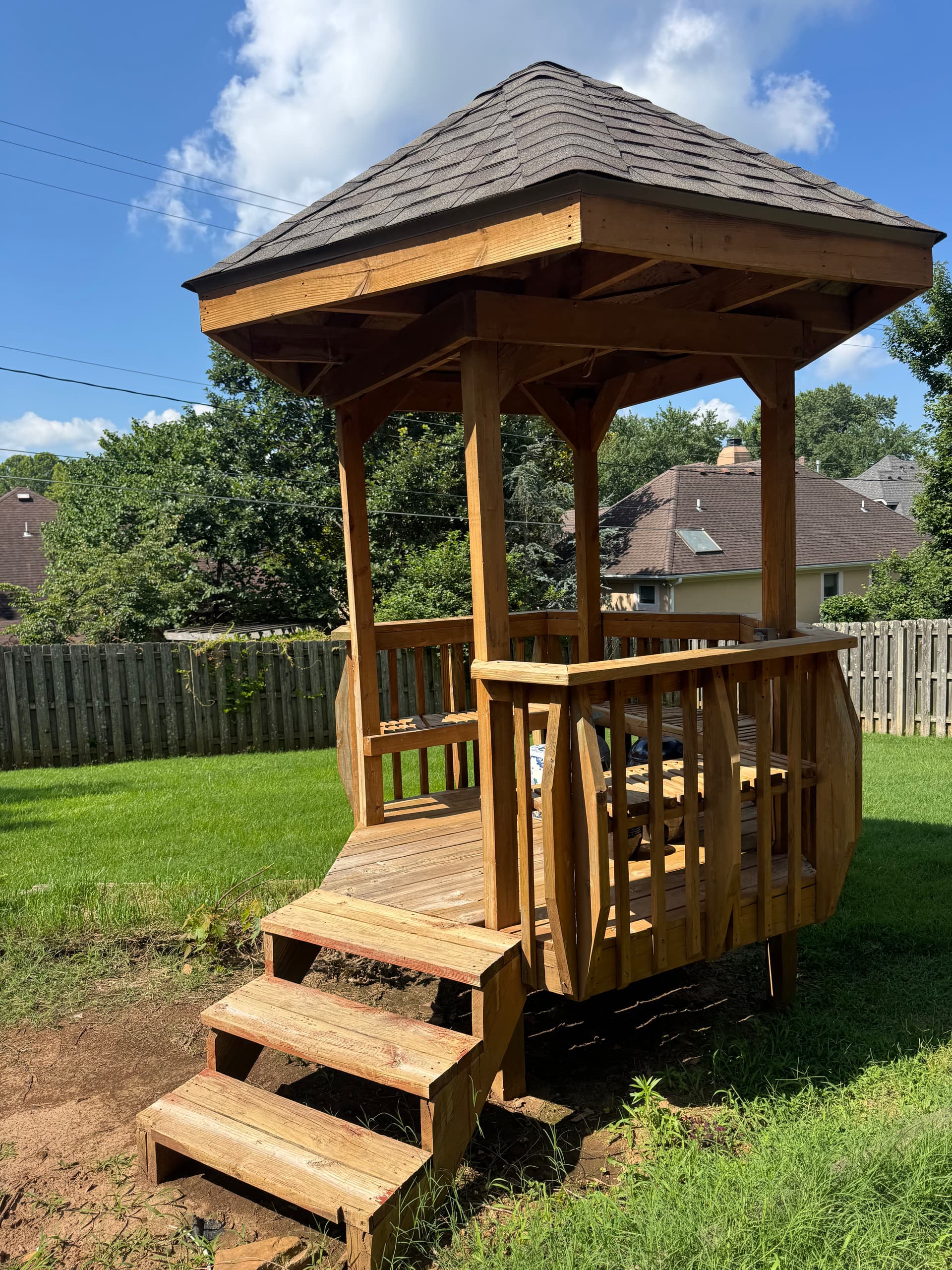 Gazebo and Deck Cleaning and Staining Done Right image