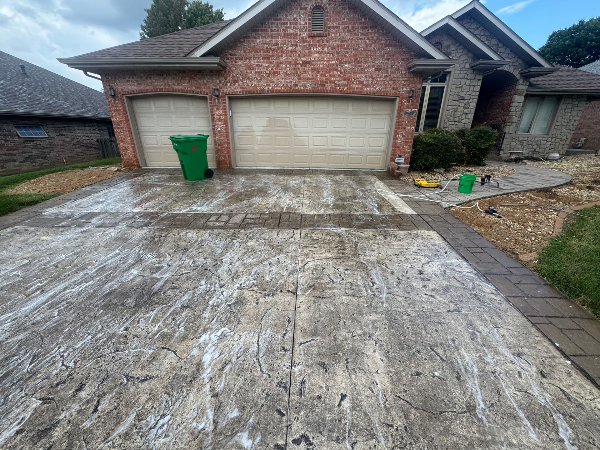 Stamped Concrete Driveway Cleaning That Actually Brings the Color Back image
