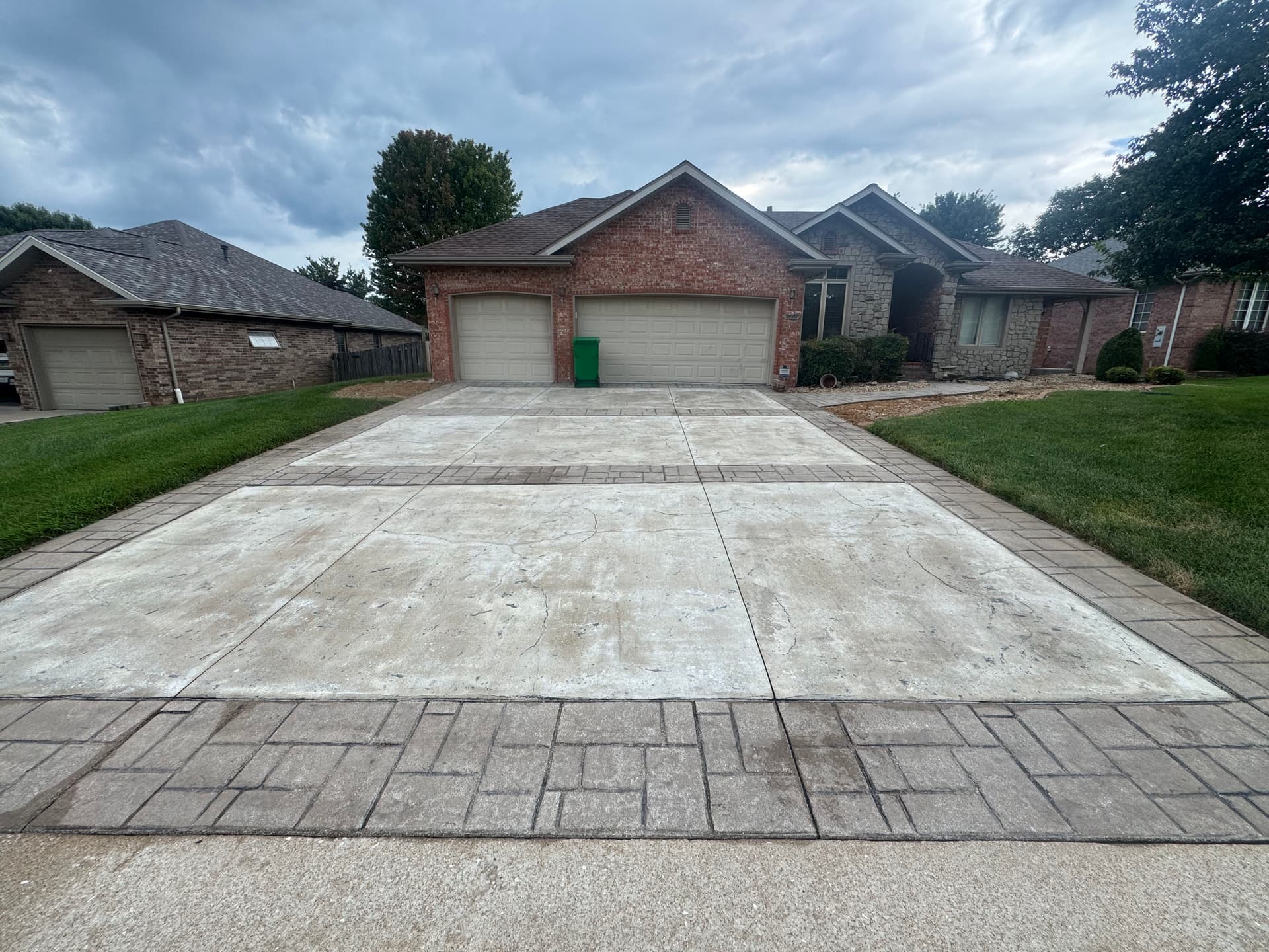 Gallery photos for Stamped Concrete Driveway Cleaning That Actually Brings the Color Back: Image #5